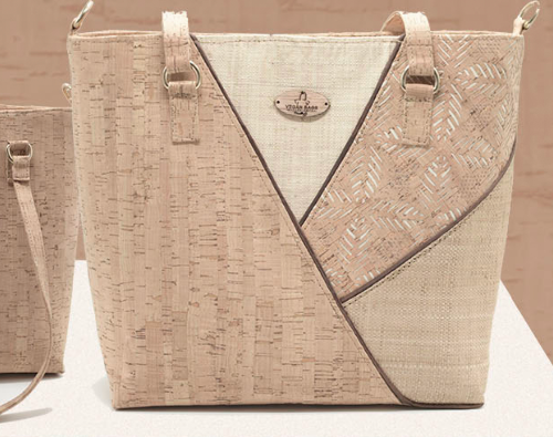 EVA – Sac cabas artisanal en liège & raphia naturel